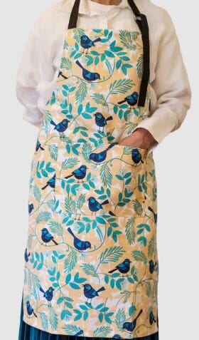 Allgifts Australia Apron (heavy Drill) - Blue Wren Aprons The Cooks Kitchen 