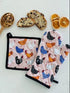 Allgifts Australia Oven Glove & Pot Holder - Bright Hens