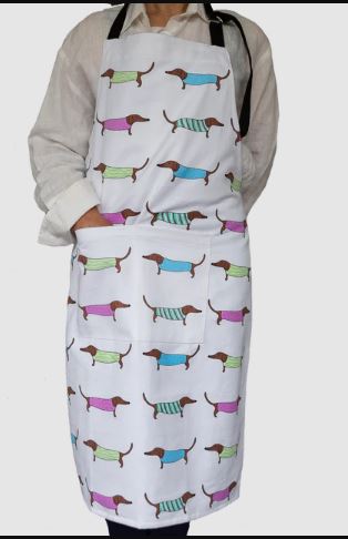 Allgifts Australia Apron (heavy Drill) - Sausage Dogs