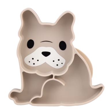 Melli Luxe Divided Silicone Suction Plate - Bulldog