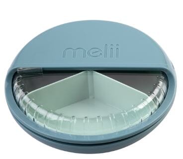 Melii Luxe Spin Snack Container - Blue Snackle Box The Cooks Kitchen 