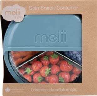 Melii Luxe Spin Snack Container - Blue Snackle Box The Cooks Kitchen 