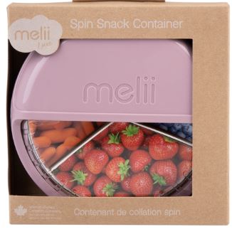 Melii Luxe Spin Snack Container - Pink