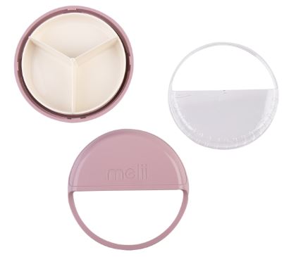 Melii Luxe Spin Snack Container - Pink