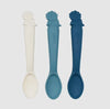 Melii Luxe Silicone Spoons 3 Pack - Dinosaur