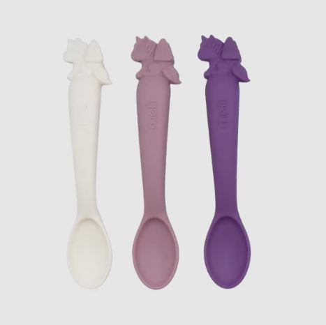 Melii Luxe Silicone Spoons 3 Pack - Unicorn