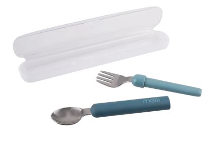 Melli Luxe Detachable Spoon & Fork - Blue