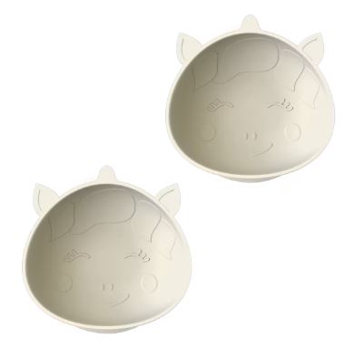 Melii Luxe Silicone Suction Bowls 2pk - Unicorn