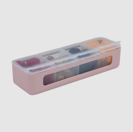 Melii Luxe 4 Compartment Snackle Box - Pink Snackle Box The Cooks Kitchen 