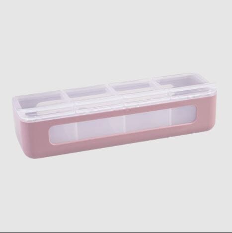 Melii Luxe 4 Compartment Snackle Box - Pink Snackle Box The Cooks Kitchen 