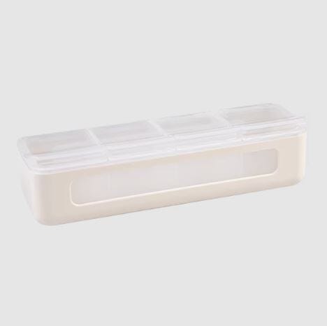 Melii Luxe 4 Compartment Snackle Box - Ivory Snackle Box The Cooks Kitchen 