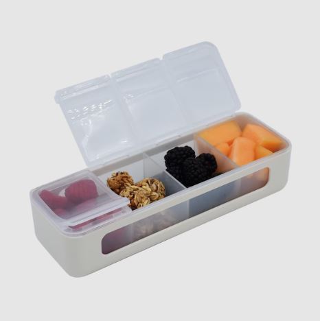 Melii Luxe 4 Compartment Snackle Box - Ivory