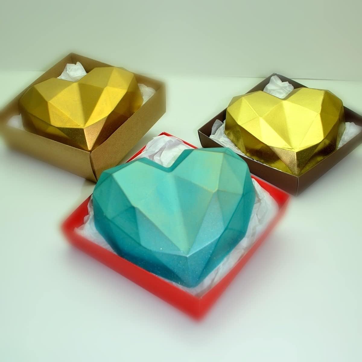Cake Craft - Bwb - Geo Hearts Mold - 200g