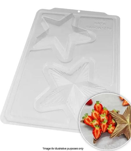 Bwb - Star Jewel Holder Mould - 3 Piece Chocolate Moulds The Cooks Kitchen 