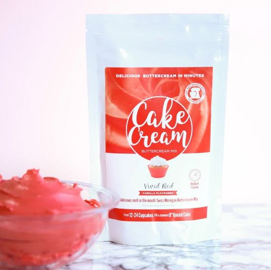 Cake Cream Swiss Meringue Buttercream Mix 400g - Vivid Red