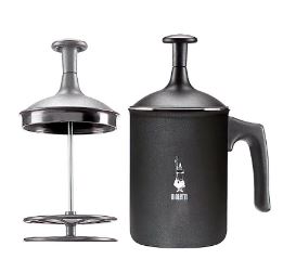 Bialetti Tuttocrema Cappuccino Milk Frother - Black - Aluminium 3 Cup