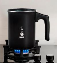 Bialetti Tuttocrema Cappuccino Milk Frother - Black - Aluminium 3 Cup