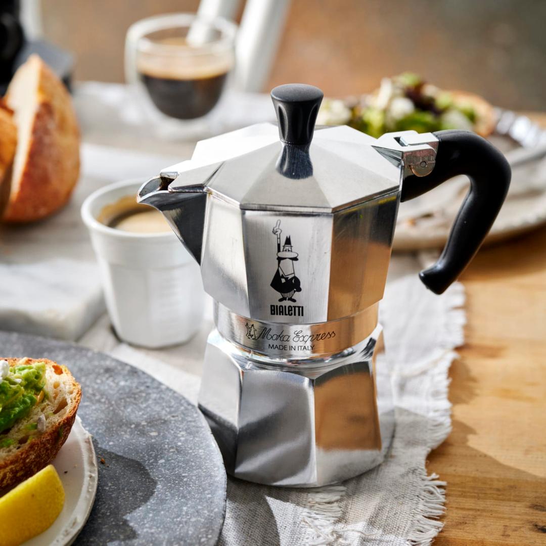 Bialetti Moka Express 3 Cup Espresso Pot | Stovetop Espresso Maker