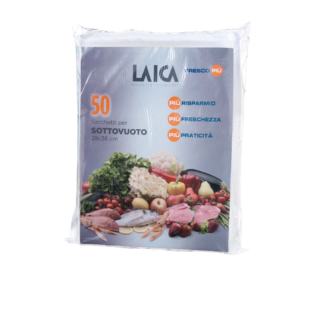 Laica Vacuum Bags - Pk Of 50 - 28x36cm Food Wrap Storage The Cooks Kitchen 