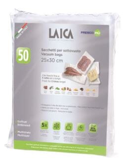 Laica Vacuum Bag Pack Of 50- 25 X 30cm Food Wrap Storage The Cooks Kitchen 