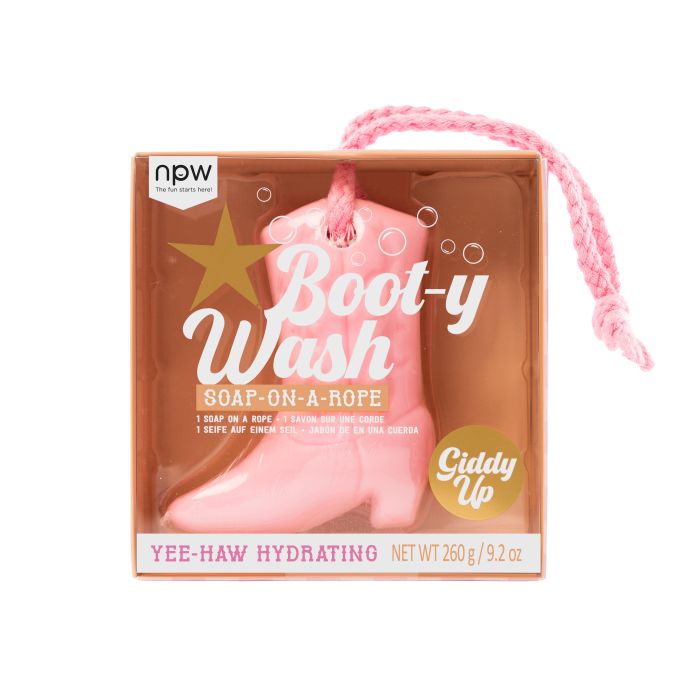 Npw Boot-y Wash Soap On Rope - Cowboy Boot Soap  