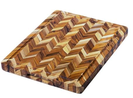 Teakhaus Herringbone Rectangle Board - 46x36x2.5cm Chopping Boards & Surface Savers The Cooks Kitchen 