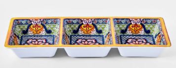 Prepara 3 Section Taco Tray - Yellow