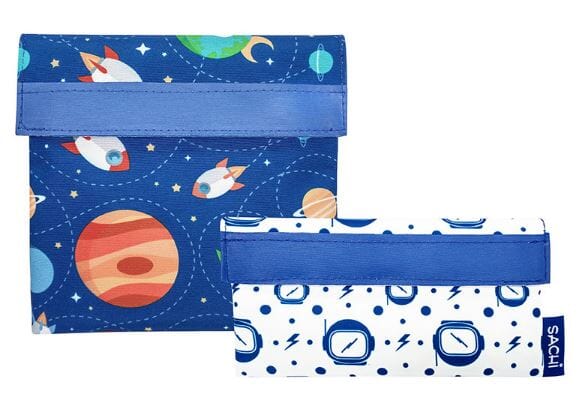 Sachi Lunch Pockets S/2 - Outer Space Lunchbox The Cooks Kitchen 