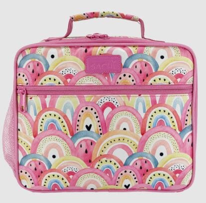 Sachi Style 321 - Insulated Crew Lunch Bag With Bottle Holder - Boho Rainbows Lunch Boxes The Cooks Kitchen 