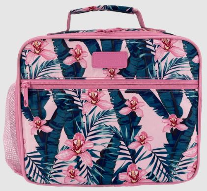 Sachi Style 321 Crew Lunch Box With Bottle Holder - Pink Orchids