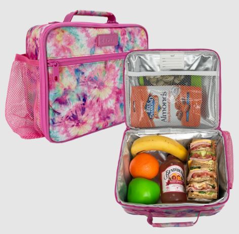 Sachi Style 321 Insulated Crew Lunch Bag With Bottle Holder - Tye Die Splash