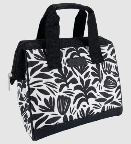 Sachi 'style 34' Insulated Lunch Bag - Monochrome Blooms Lunchbox The Cooks Kitchen 