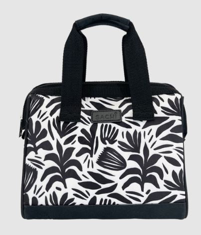 Sachi 'style 34' Insulated Lunch Bag - Monochrome Blooms