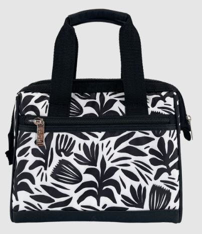 Sachi 'style 34' Insulated Lunch Bag - Monochrome Blooms