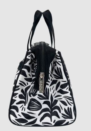 Sachi 'style 34' Insulated Lunch Bag - Monochrome Blooms