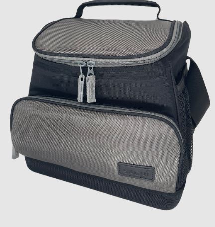 Sachi "rugger" Insulated Cooler Bag 12l - Black-silver
