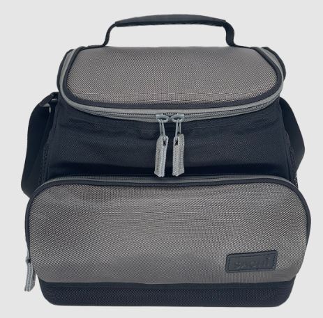 Sachi "rugger" Insulated Cooler Bag 12l - Black-silver
