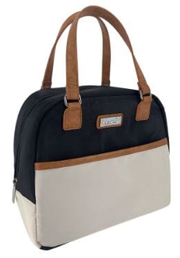 Sachi "style 237" Insulated Cali Lunch Bag - Black/cream Lunch Bags The Cooks Kitchen 