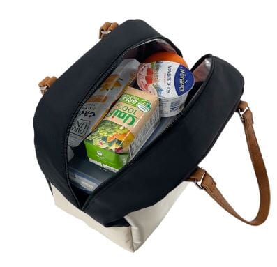 Sachi "style 237" Insulated Cali Lunch Bag - Black/cream Lunch Bags The Cooks Kitchen 