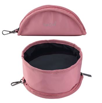 Sachi Pupbowl Portable Folding Dog Bowl - Blush