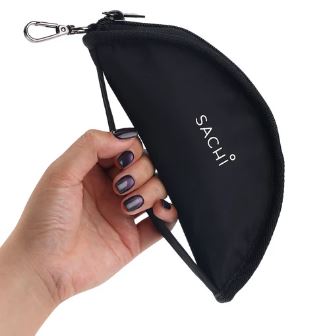 Sachi Pupbowl Portable Folding Dog Bowl - Black