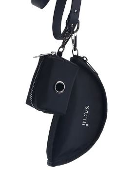 Sachi Puppack Portable Waste Bag Holder - Black