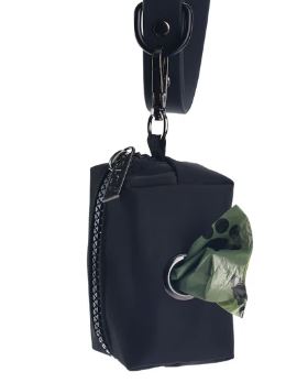 Sachi Puppack Portable Waste Bag Holder - Black