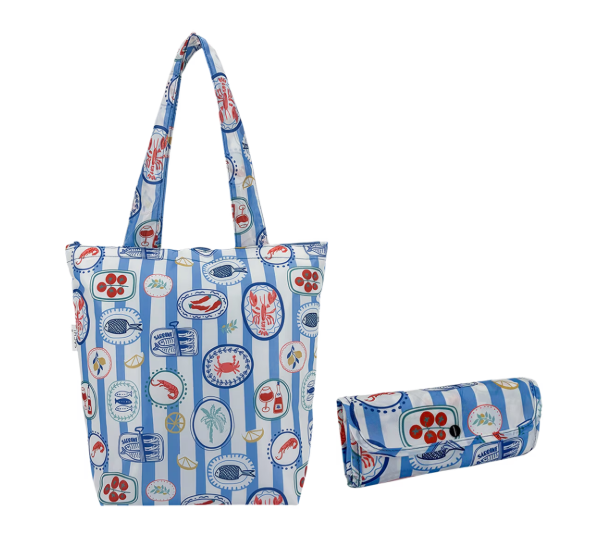 Sachi Insulated Market Tote Santorini
