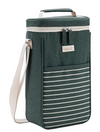 Sachi Tow Bottle Insulated Wine Cooler Dark Green