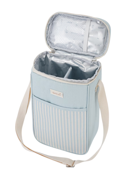 Sachi Two Bottle Insulated Wine Cooler Pale Blue