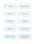 Youcopia® Restickable Fridge Labels White Pkg/10