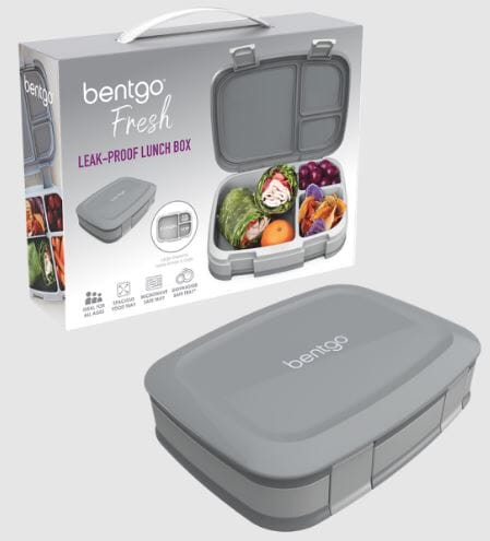 Bentgo Fresh Leak Proof Bento Lunch Box - Grey Lunch Boxes The Cooks Kitchen 
