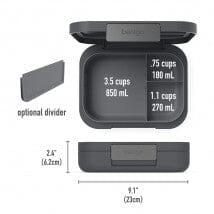 Bentgo Modern Lunch Box - Dark Grey Lunchbox The Cooks Kitchen 