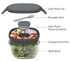 Bentgo All-in-one Glass Salad Container - Dark Grey Lunch Boxes The Cooks Kitchen 